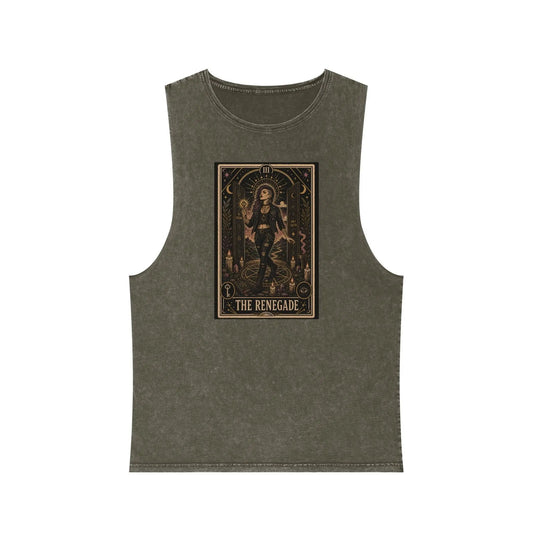 The Renegade Tarot Card: The Ritual of Truth Stonewashed Tank Printify