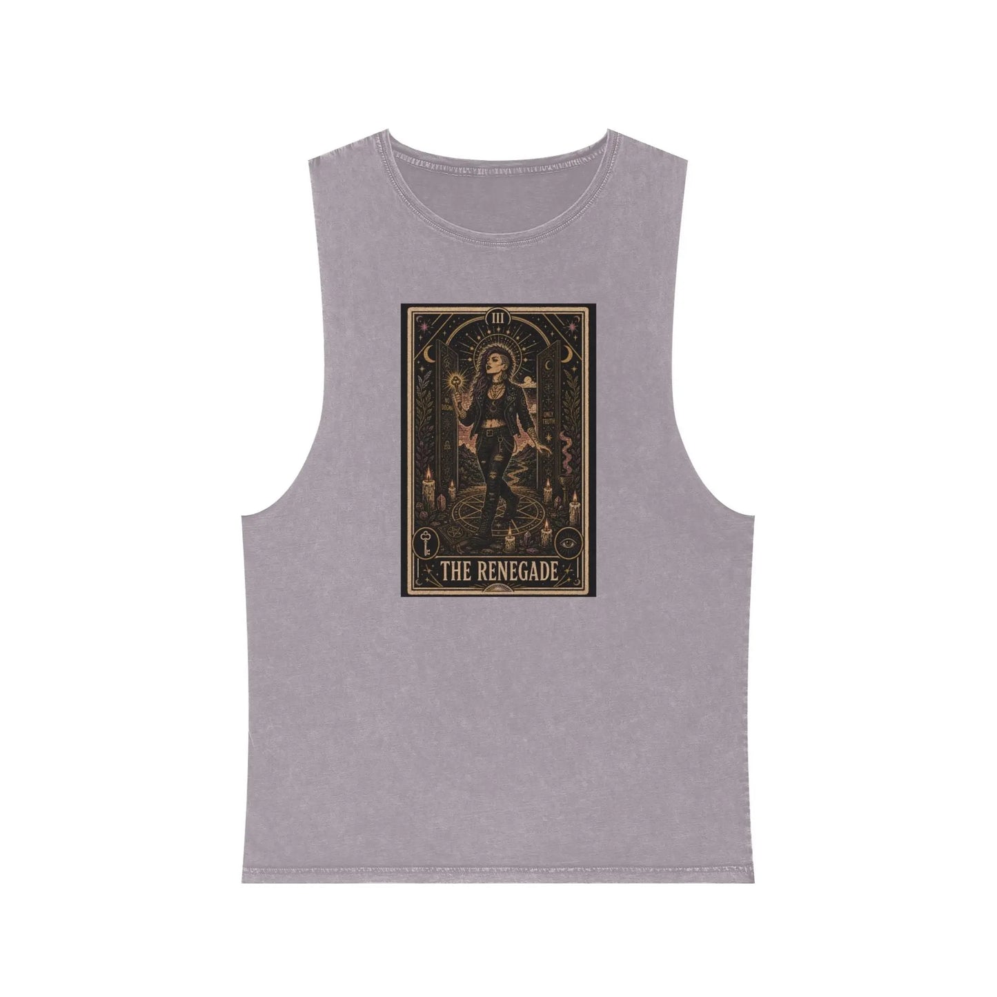 The Renegade Tarot Card: The Ritual of Truth Stonewashed Tank Printify