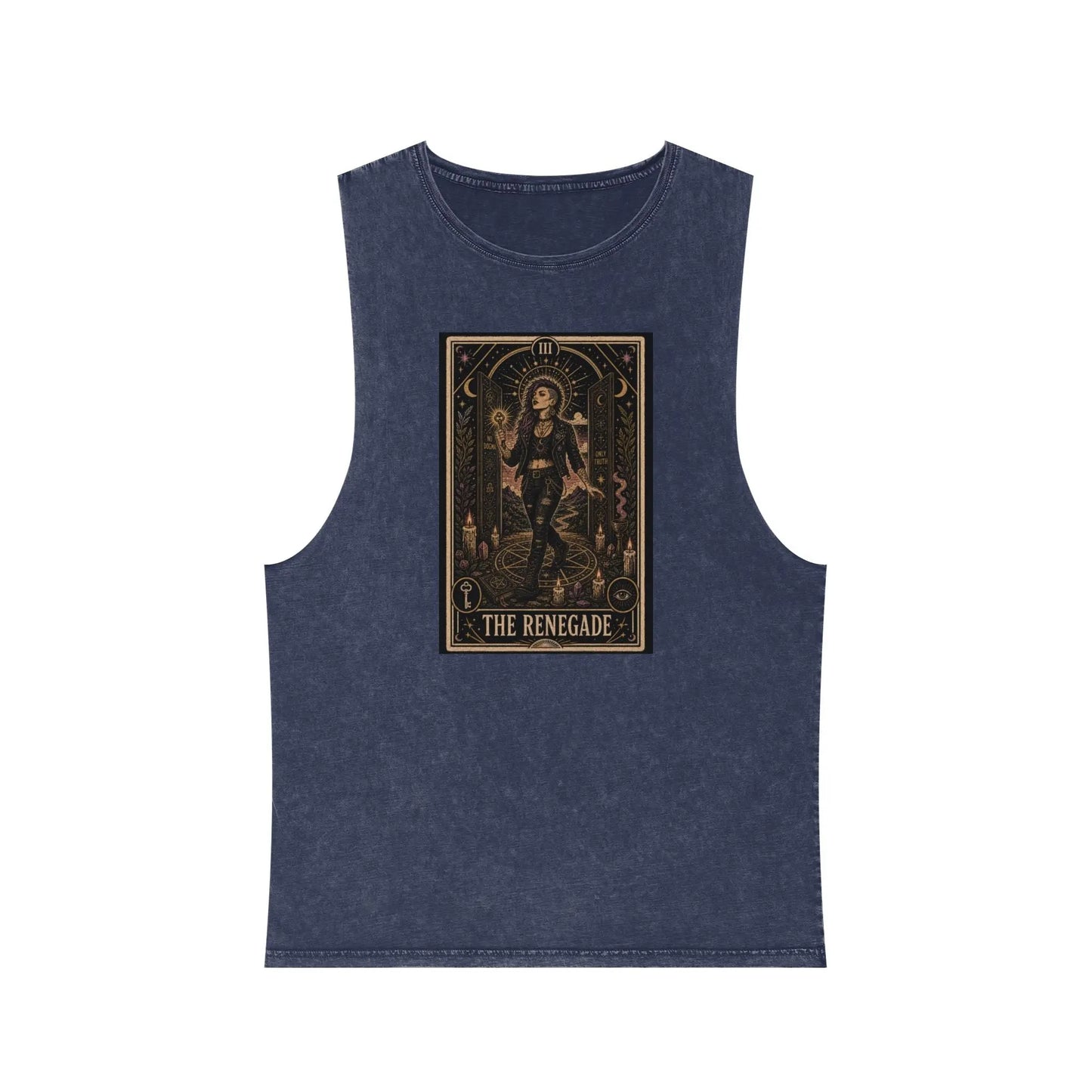 The Renegade Tarot Card: The Ritual of Truth Stonewashed Tank Printify