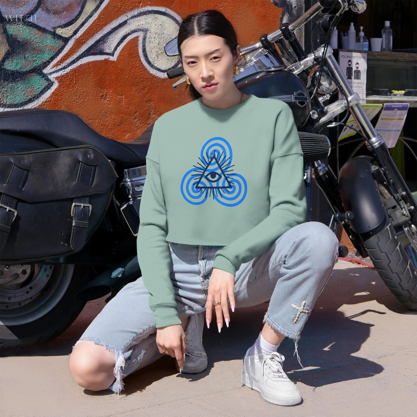 Voice of Truth Cropped Sweatshirt Printify