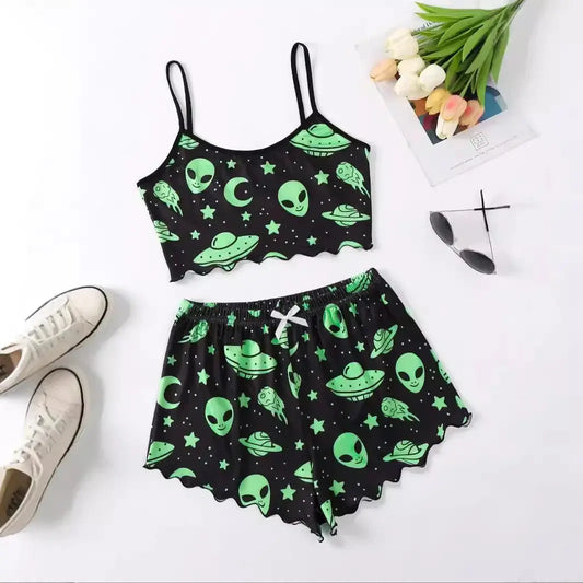Women's Two-Piece Pajama Set Witchy Things