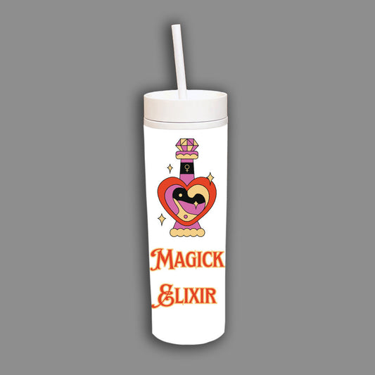 Magick Elixir Skinny White Tumbler